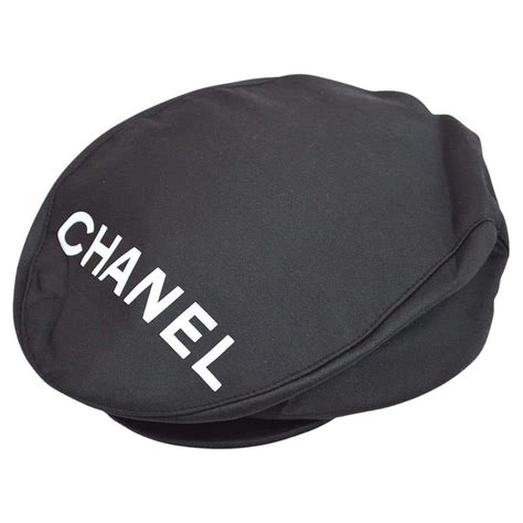 chanel paper boy hat|Chanel hats black and silver.